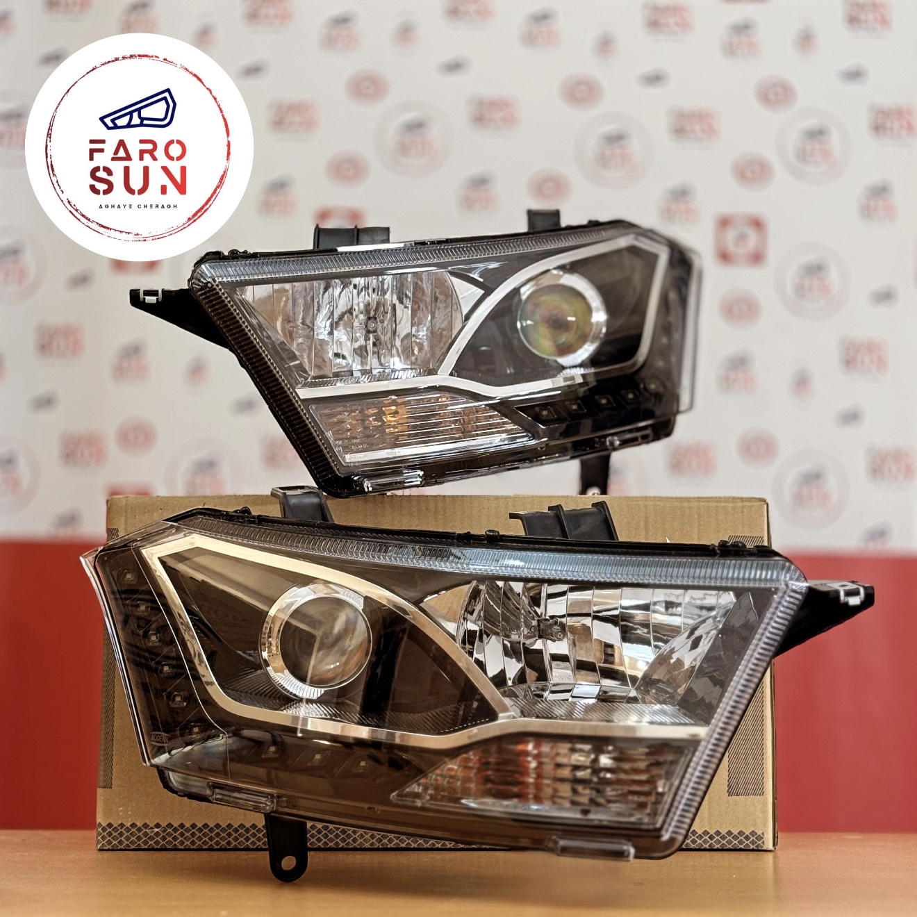 چراغ جلوی دنا برند مدرن صنعت بسته ۲ عددی (جفت)