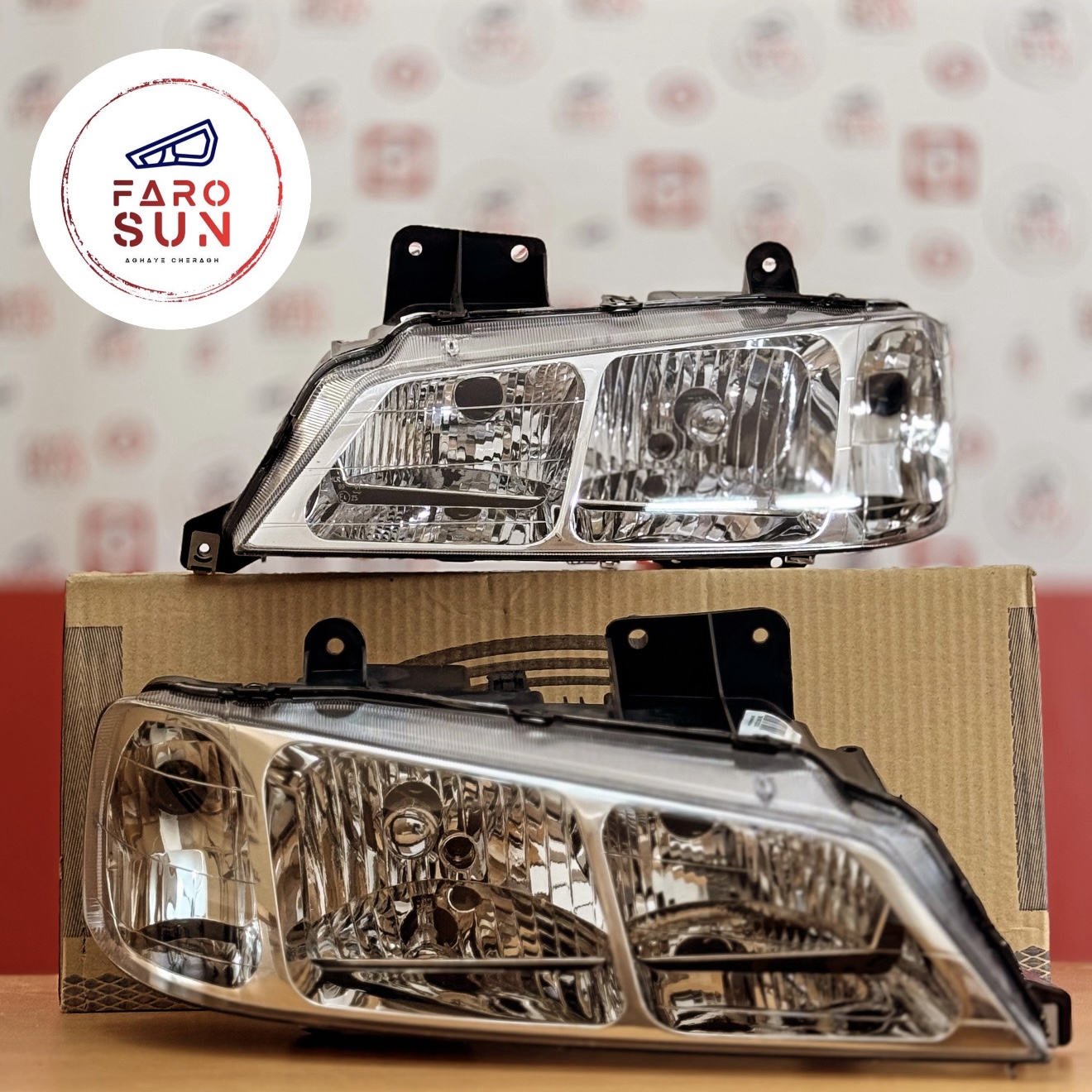 چراغ جلوی پژو پارس برند مدرن صنعت بسته ۲ عددی (جفت)