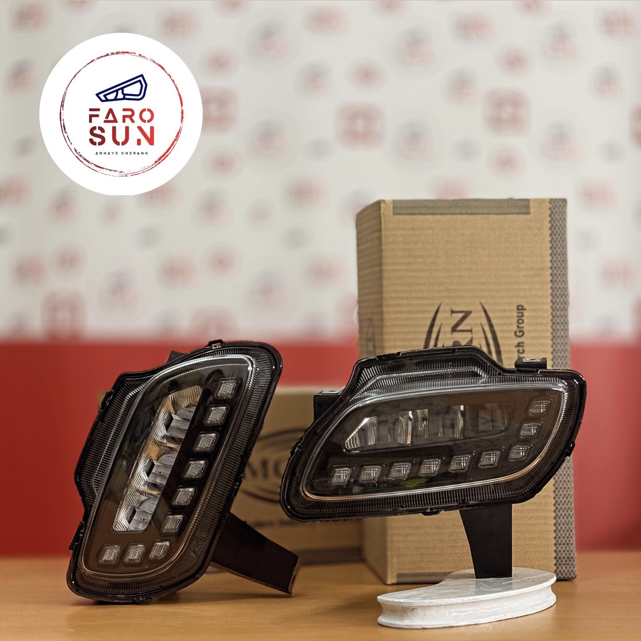 مه شکن جلوی پژو پارس بهینه برند مدرن صنعت (جفت)