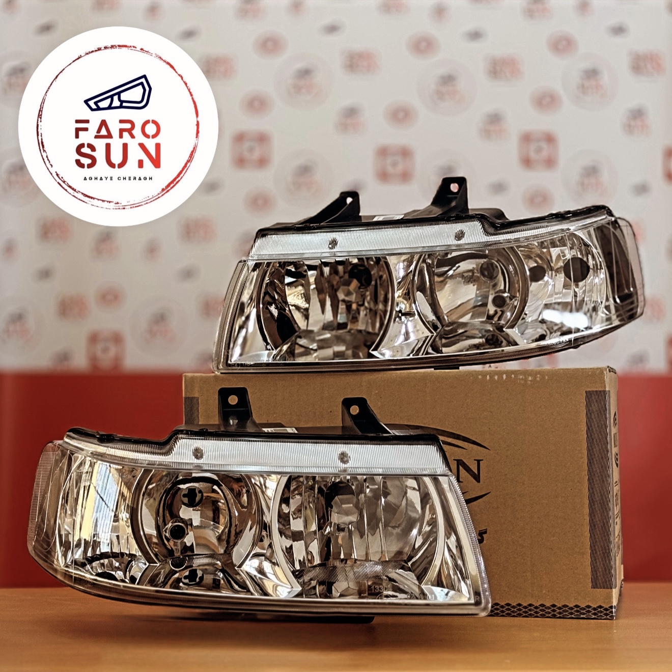 چراغ جلوی سمند Lx برند مدرن صنعت (جفت)